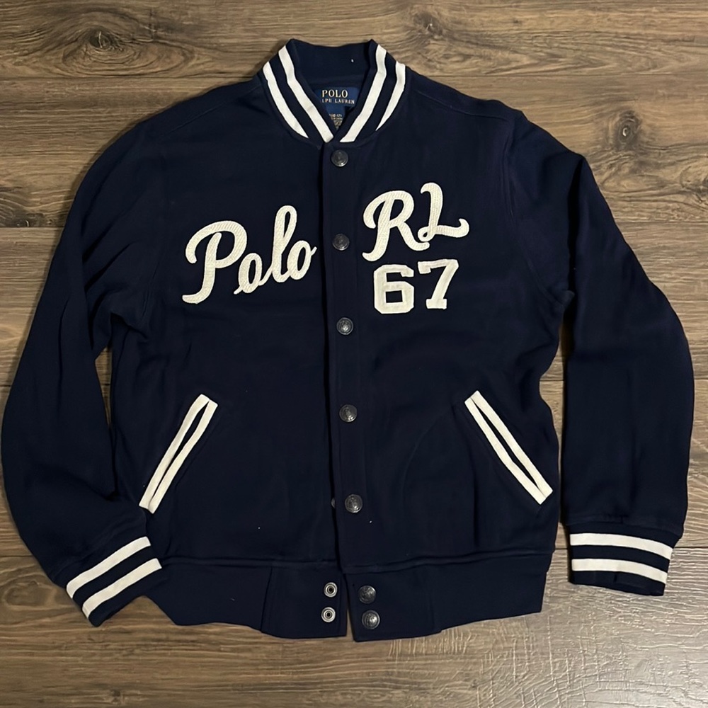 EUC Polo Ralph Lauren | Varsity Cotton Cardigan Boys 10/12